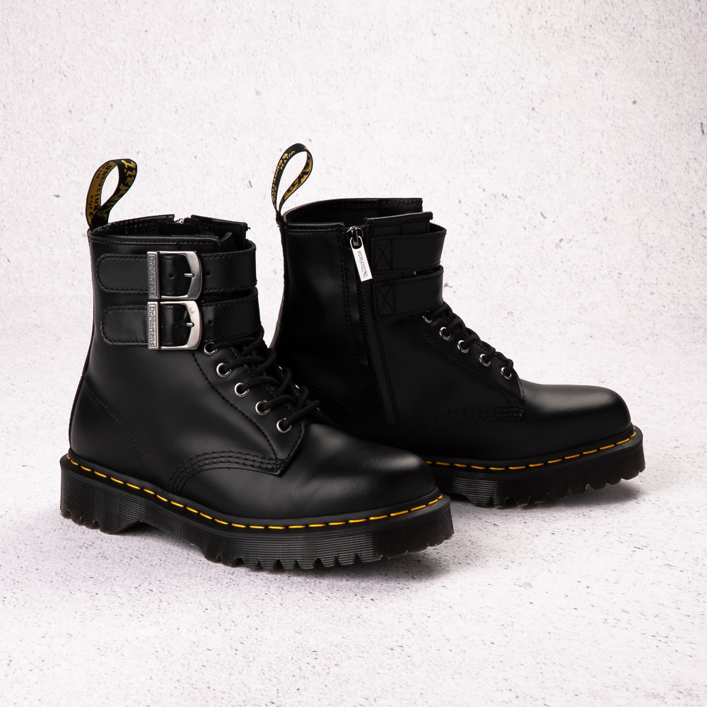 Womens Dr. Martens 1460 8-Eye Bex Buckle Boot - Black | Journeys