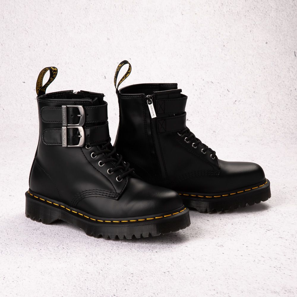 Womens Dr. Martens 1460 8-Eye Bex Buckle Boot - Black | Journeys