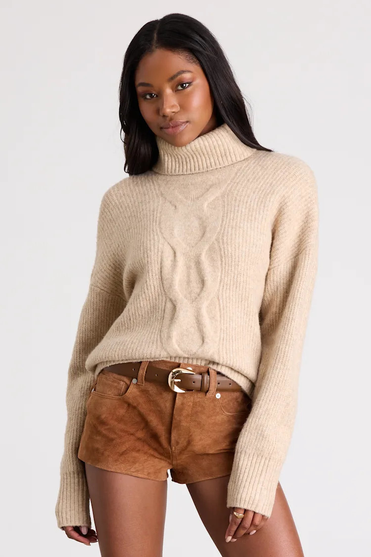 Tanner Tan Suede Mid-Rise Micro Shorts | Lulus