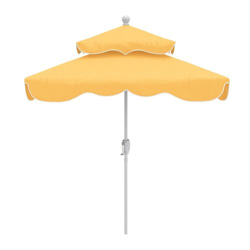Ripple Two-Tier Square Patio Umbrella, Sunbrella | One Kings Lane