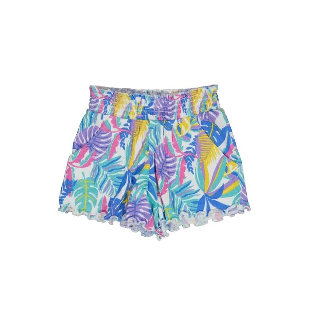 Wonder Nation Girls Smocked Fashion Short, Sizes 4-18 & Plus | Walmart (US)