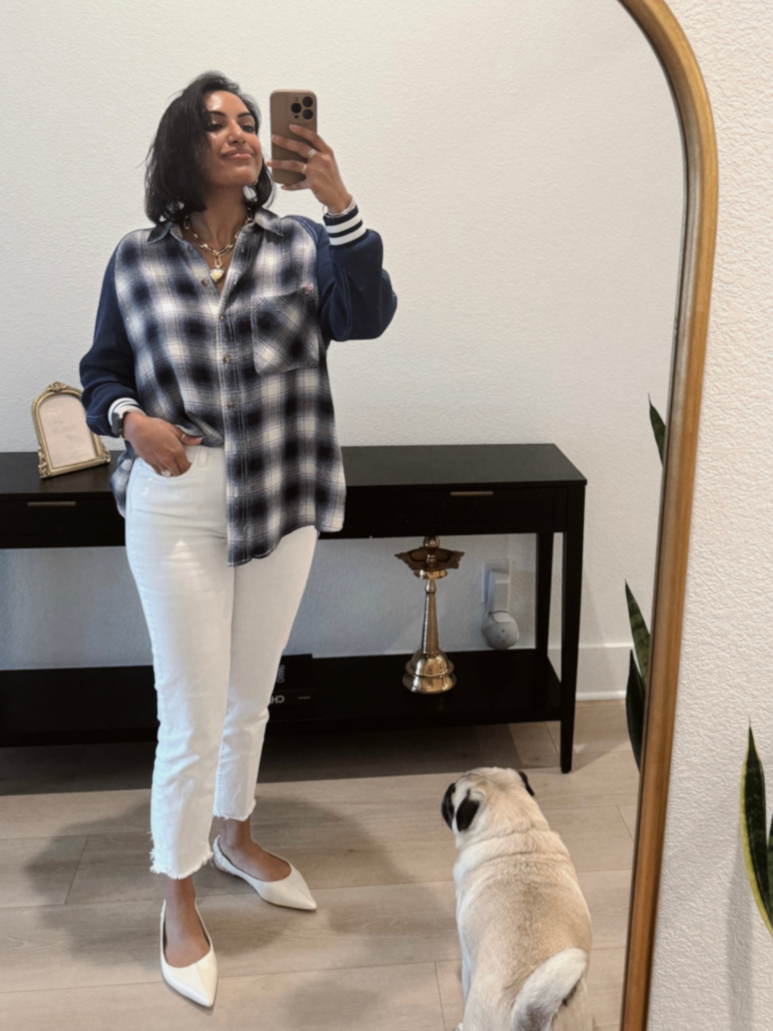 work ootd // sizing- jeans 28, button down medium, flats 8 tts 

#LTKSeasonal #LTKworkwear #LTKstyletip