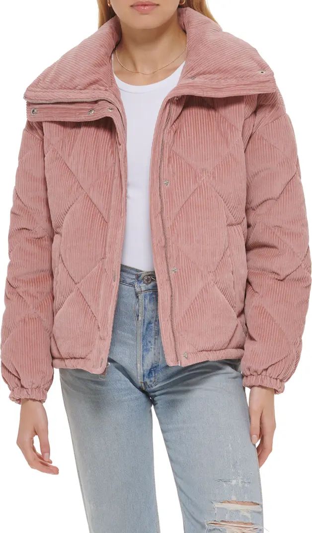 Levi's® Diamond Quilted Corduroy Puffer Jacket | Nordstrom | Nordstrom