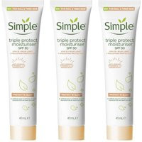 Triple Protect 'Face Moisturiser' SPF30 40ml, 3pk | Debenhams UK