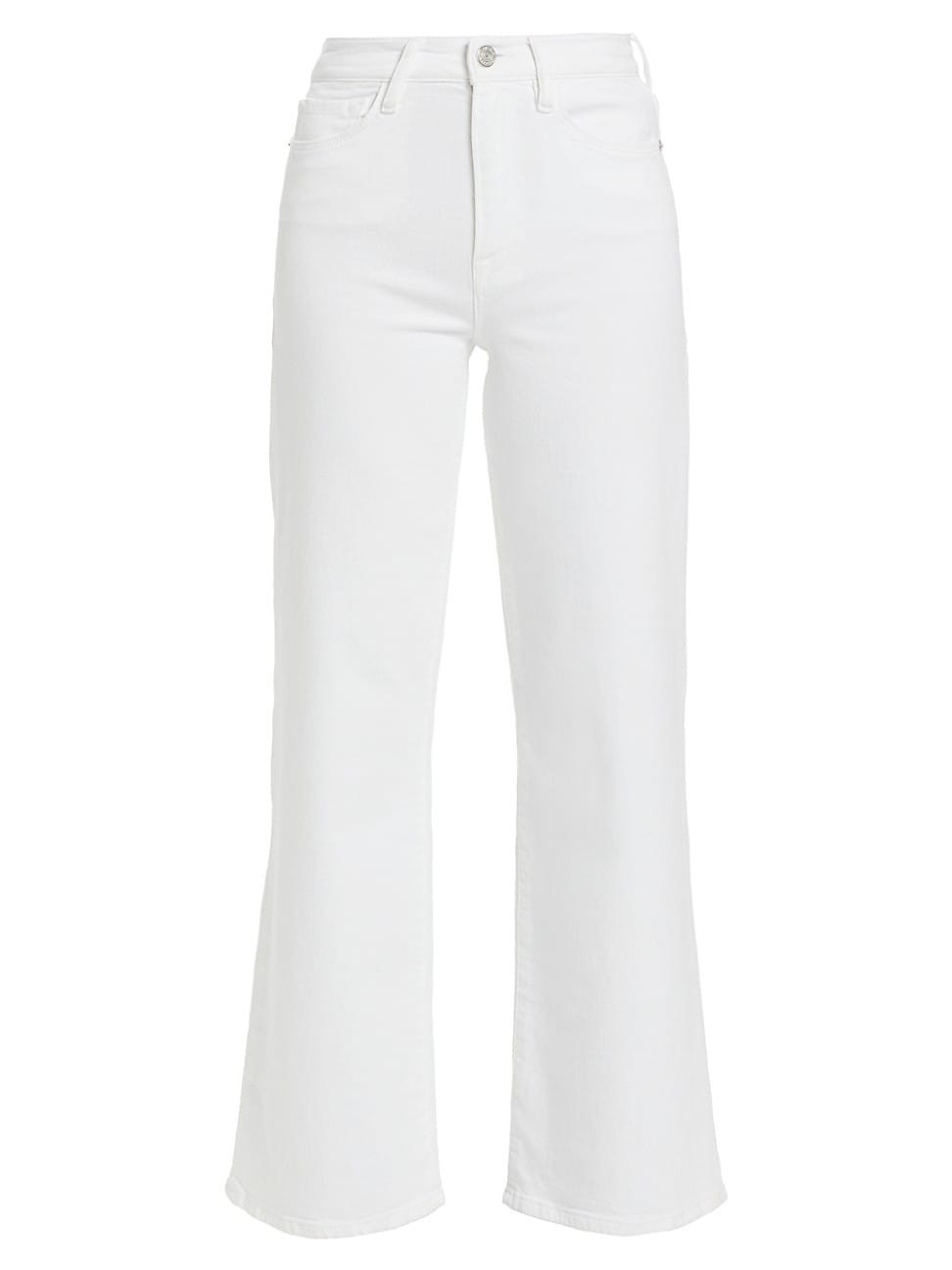 Women's Le Slim Palazzo Mid-Rise Stretch Flare Jeans - White - Size 31 | Saks Fifth Avenue