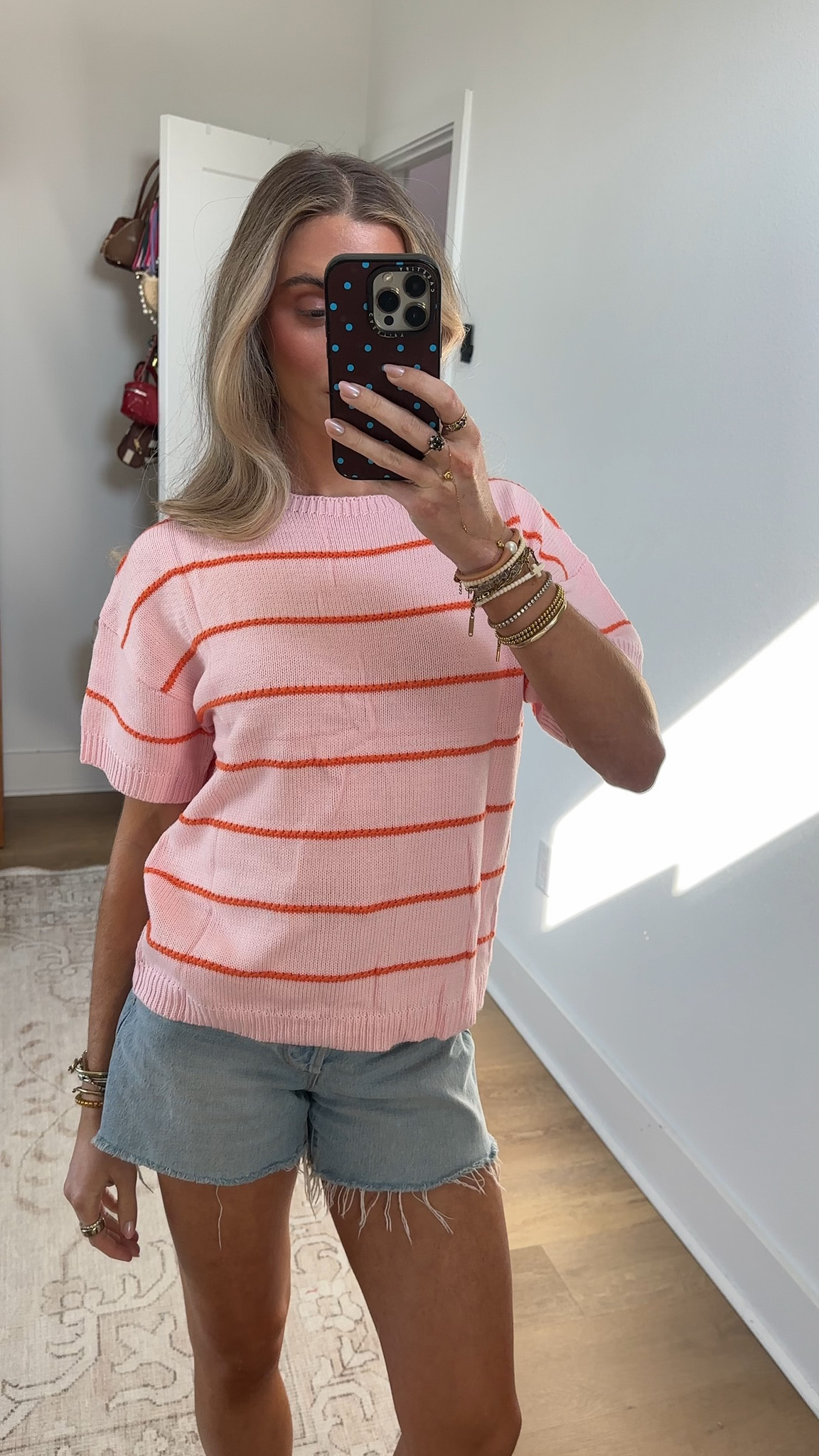 Amazon size small QIBABU Womens Short Sleeve Striped Sweater Top Casual Crewneck Lightweight Shirt Spring Summer Cropped Knit Tops

#LTKootd #LTKWorkwear #LTKSaleAlert