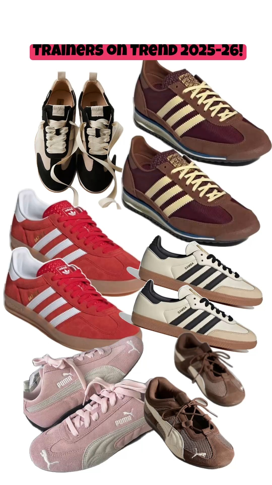 Sneakers aren’t just for the gym anymore. 👟✨ From the iconic Adidas classics to the sleek Puma Speedcats, tennis shoes are the trend that keeps going—perfect for autumn layering, cozy winter looks, and chic all-year wear. Pair them with tailored trousers, skirts, or your favorite denim for that effortless modern vibe.
Find my favorites linked in LTK so you can shop them too!

#SneakerStyle #AdidasTrainers #PumaSpeedcat #AutumnStyle #WinterReady #PrettyPolishedOver40 #Over40Style