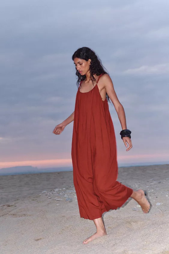 OVERSIZED STRAPPY DRESS | Zara US