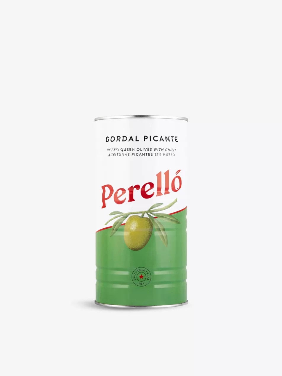 Perelló Gordal Picante pitted olives 1.44kg | Selfridges