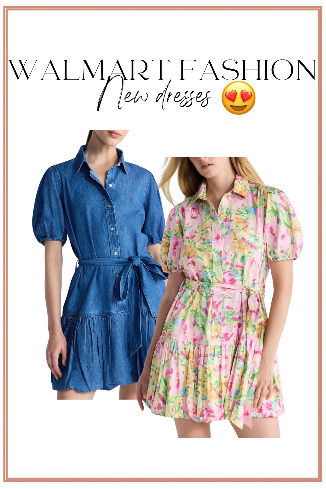 Walmart new dresses and they are SO good 😍✨ these are the kind of pieces that look like they came straight from a boutique… but they’re on Walmart 🙌🏼

From the cutest denim shirt dress (so flattering + easy to style) to this gorgeous floral moment that feels straight out of Anthropologie or Tuckernuck 🌸 both are perfect for spring and summer—think brunch, vacations, everyday mom life, or anything you want to feel a little extra cute for 💕

Affordable, elevated, and going to sell FAST 👏🏼 linking everything!

#walmartfashion #walmartfinds #walmartstyle #springdresses #summerdresses #affordablestyle #momstyle #dressseason #boutiquestyle #outfitinspo #everydayoutfits #budgetfriendlyfashion #walmartnewarrivals

#LTKootd