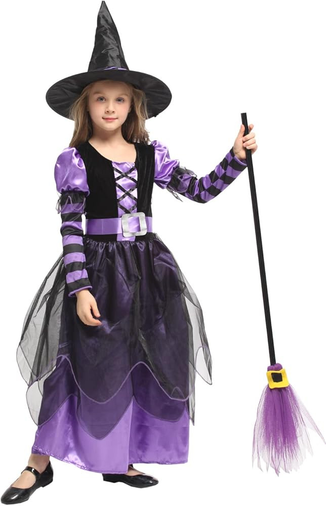 Narecte Halloween Costumes for Girls Halloween Costumes,Witch Costume for Girls Witch Costume,Kid... | Amazon (US)