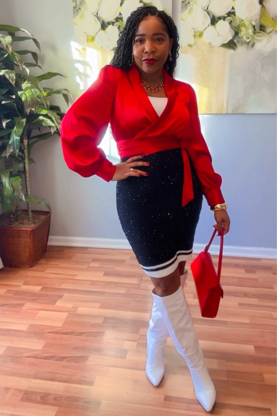 Black and white with Red❤️❤️

#LTKStyleTip #LTKPetite #LTKWorkwear