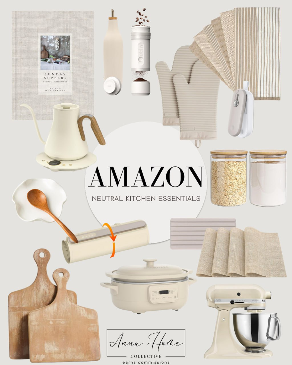 I love pieces that are functional and pretty, and these Amazon kitchen essentials fit right in with a clean, minimal space. Perfect for slow mornings, meal prep days, or hosting at home—simple staples you’ll reach for over and over again.

// Amazon, Amazon Home, Amazon Home Finds, Amazon Home Must Haves, Amazon Home Essentials, Amazon Kitchen, Amazon Kitchen Finds, Amazon Kitchen Must Haves, Kitchen Essentials, Cook Book, Coffee Grinder, Oven Mitts, Sealer, Kitchen Towels, Kettle, Glass Storage Containers, Spoon Rest, Water Absorbent Stone, Warming Tray, Cutting Board, Kitchen Aid Mixer, Placemats, Slow Cooker, Oil Dispenser  

 #LTKSeasonal #LTKHome #LTKFindsUnder100
