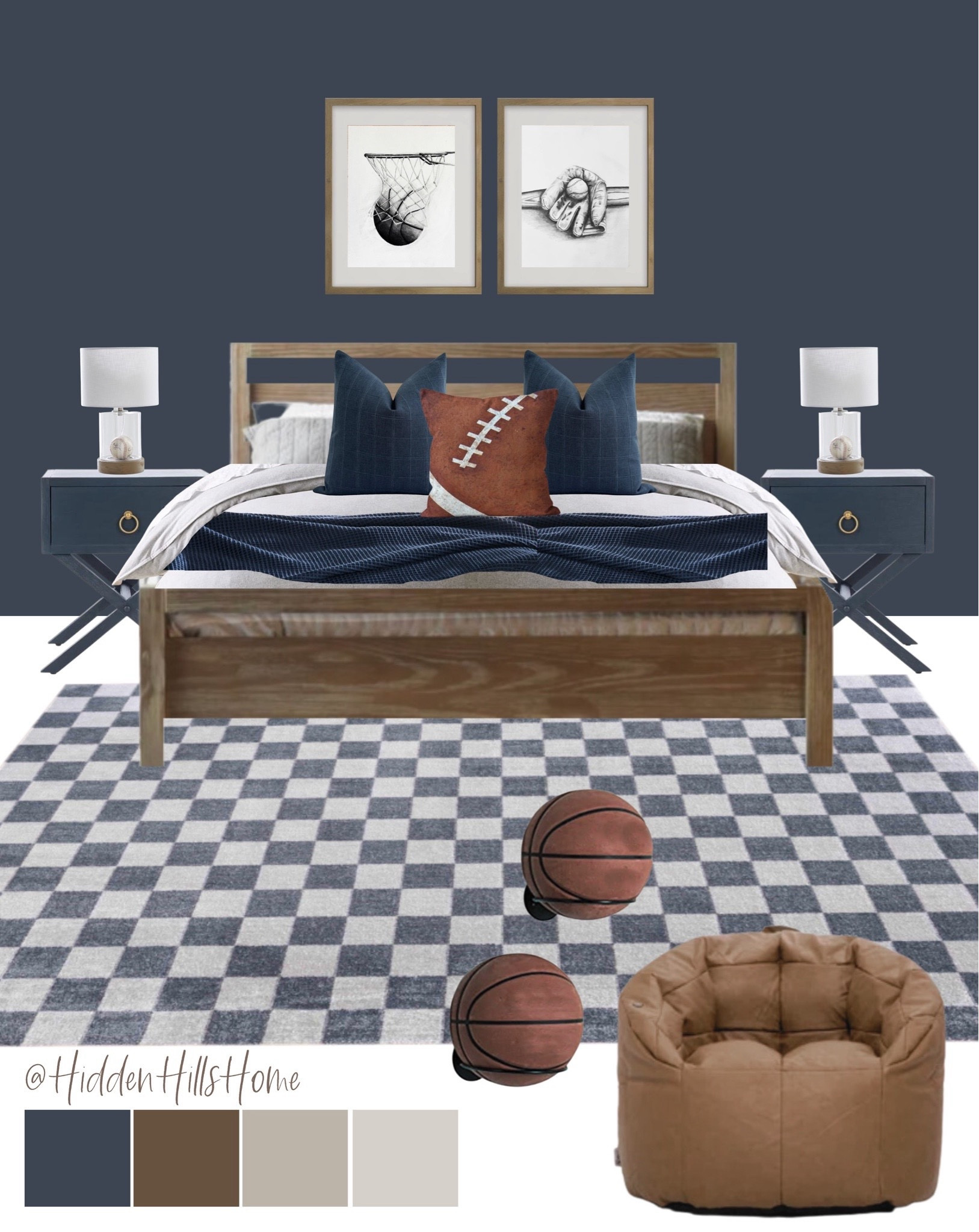 Loft Solid Wood Bed curated on LTK