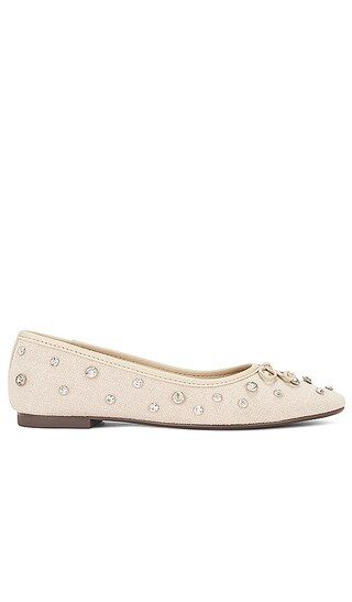 Arissa Crystal Flat in Oyster | Revolve Clothing (Global)