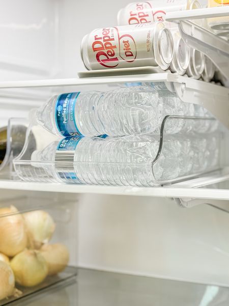 Refrigerator organization is easy when you have the right tools on hand, like this bin to hold water bottles and this reversible beverage mat. home organization kitchen organization refrigerator storage refrigerator organization 

#LTKfindsunder50 #LTKsalealert #LTKhome