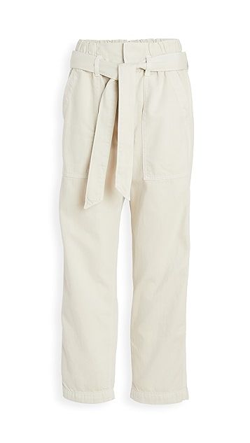 Relaxed Straight Leg Paperbag Pants | Shopbop
