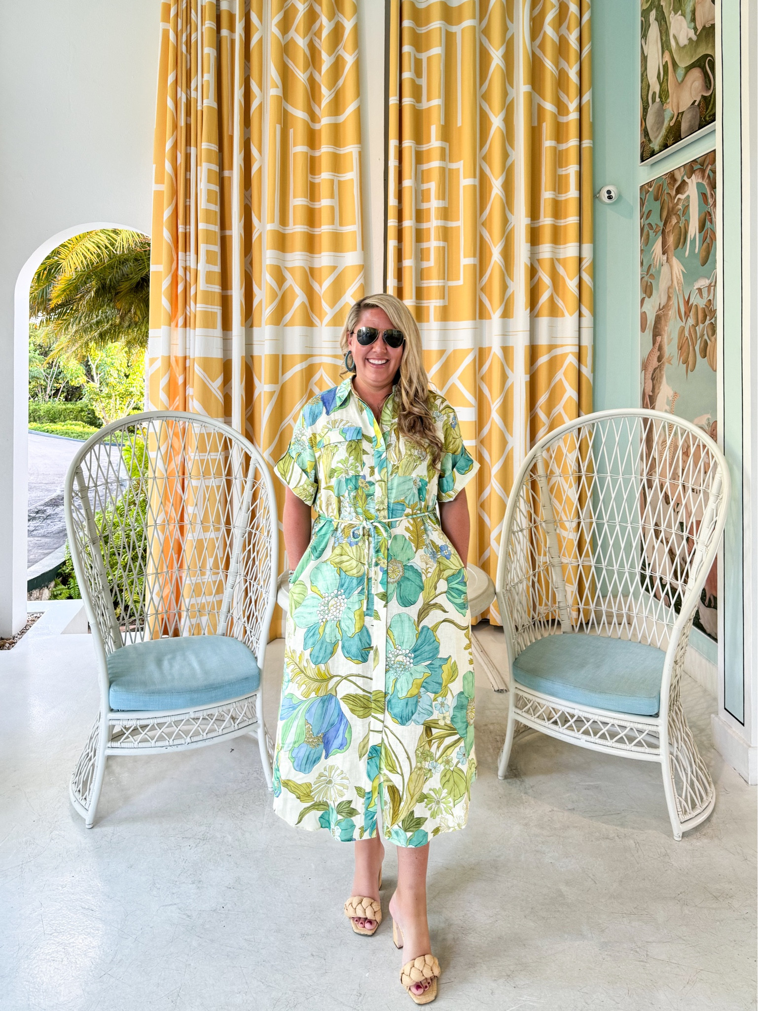 I may have spent more on this colorful ALEMAIS linen dress than my wedding dress but it was worth it 🙈 The colors are stunning and it’s so comfy to wear! It’s a very oversized fit so don’t be afraid to size down (I’m in a US size 10 with room to spare). These raffia sandals were last year’s splurge and I wear them every chance I get!
.
#ltktravel #ltkover40 #ltkmidsize #ltksalealert #ltkstyletip #ltkseasonal #ltkhome #ltkshoecrush 

#LTKtravel #LTKover40 #LTKshoecrush