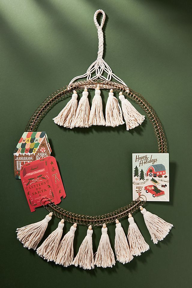 Macrame Greeting Card Holder | Anthropologie (US)