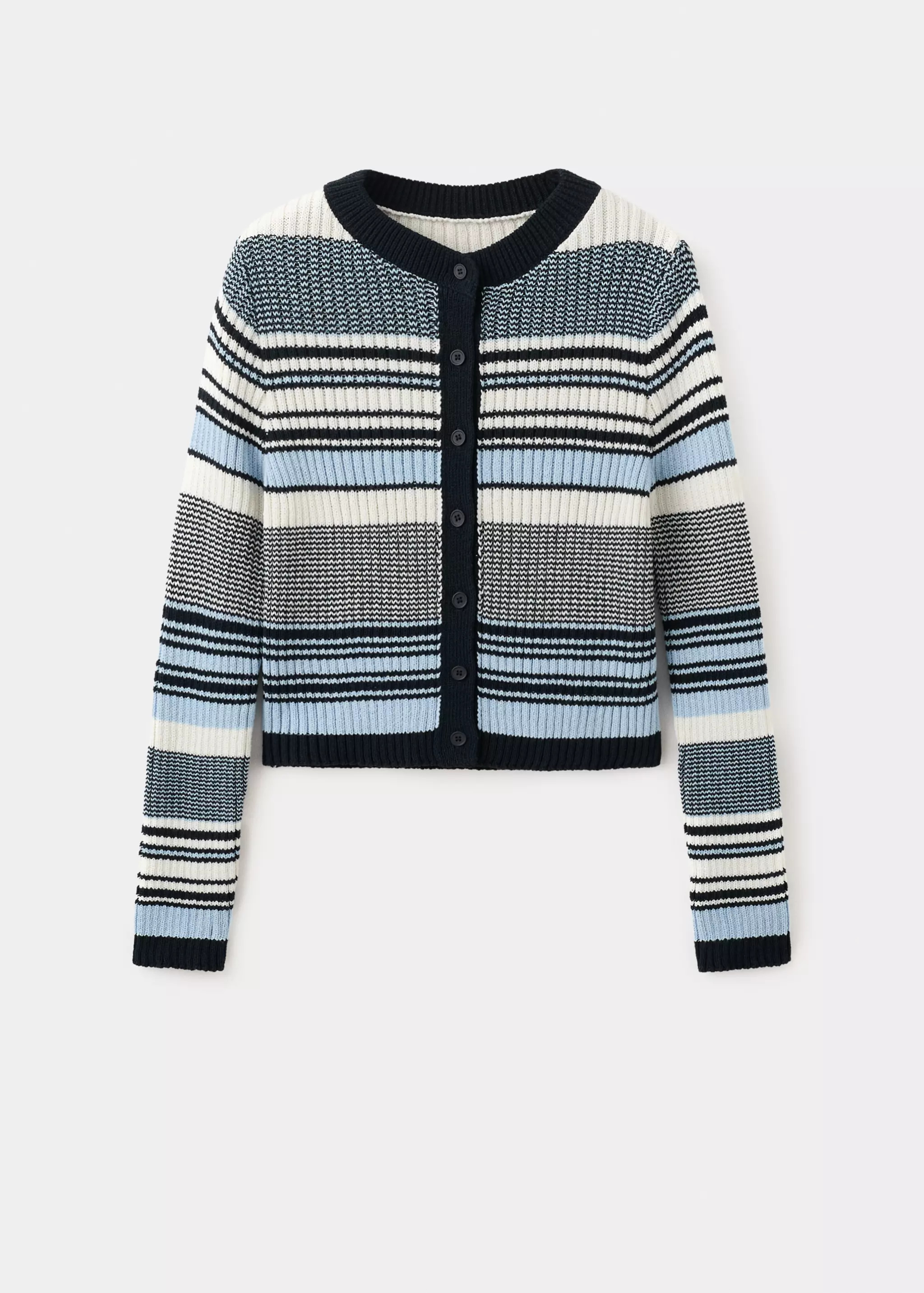 Stripped knit cardigan | Mango (US/MX/AU)