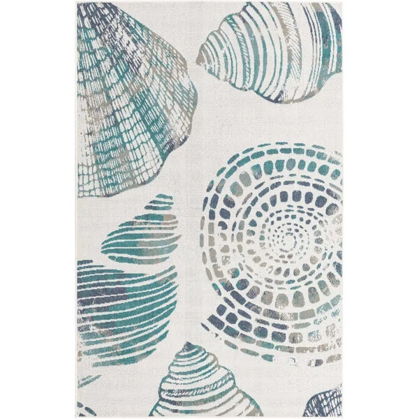 Amaranthine Ivory Indoor / Outdoor Area Rug | Wayfair North America