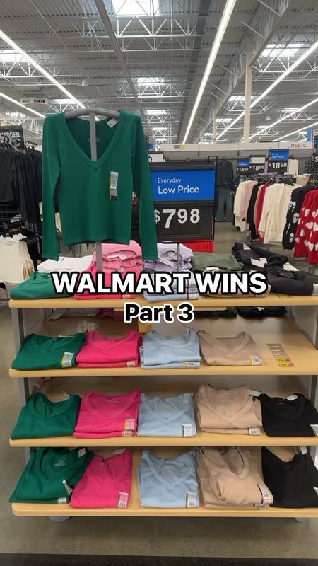 Walmart win! 🏆 These v-neck seamless tees are SO flattering!! The material is stretchy but form-fitting and holds you in. Only $8!!!

Walmart finds | Walmart deals | Walmart fashion | Walmart style 