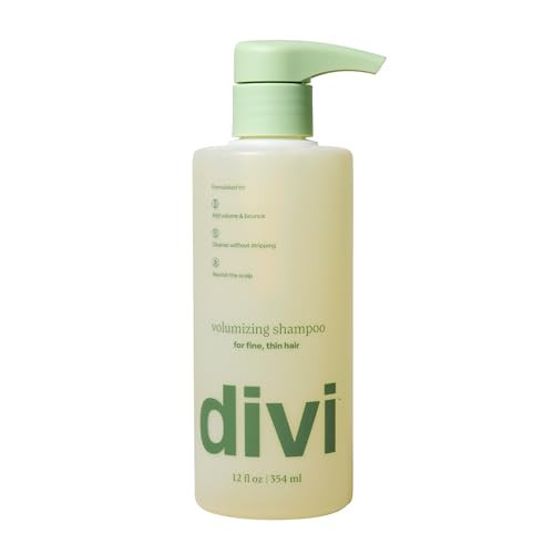 Divi Volumizing Shampoo for Women and Men - Lightweight Volume Shampoo for Fine Hair - Formulated to Cleanse, Nourish and Balance the Scalp, 12 Fl Oz. | Amazon (US)