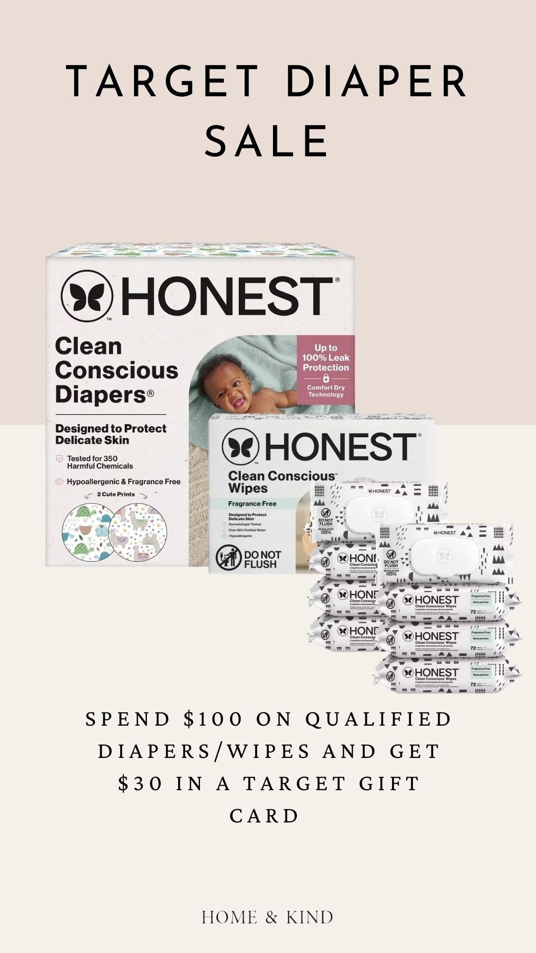 Through the 17th— if you spend $100 on diapers and wipes (pull-ups included) at Target, get a $30 gift card! I still remember how much those diapers and wipes add up!! 

#LTKTarget 

#LTKKids #LTKSaleAlert #LTKmomlife