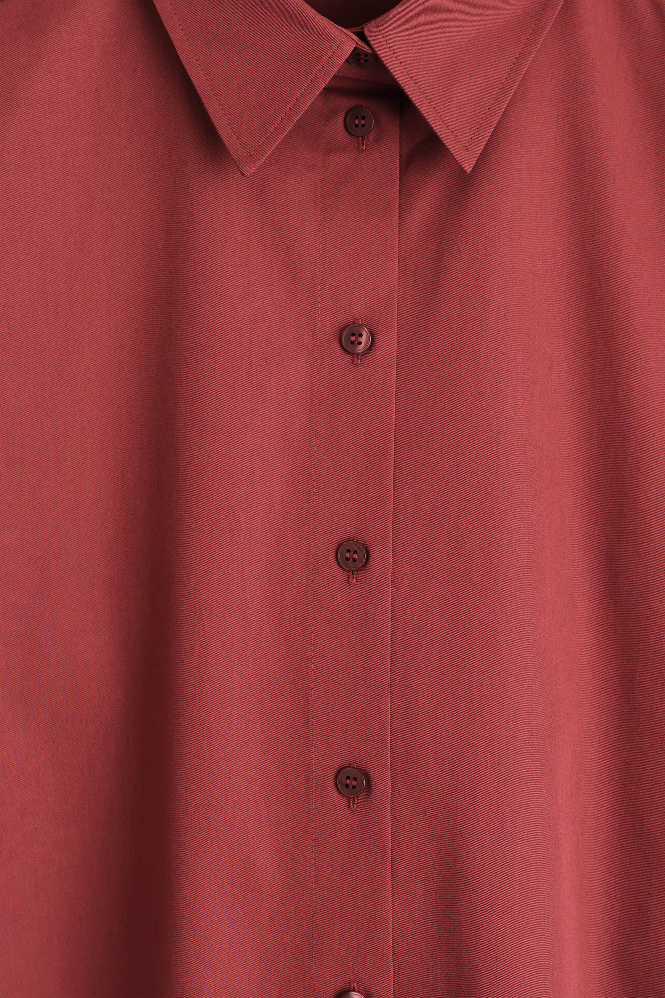 HEMD AUS PIMA-BAUMWOLLE - DUNKELROT | COS | COS (EU)