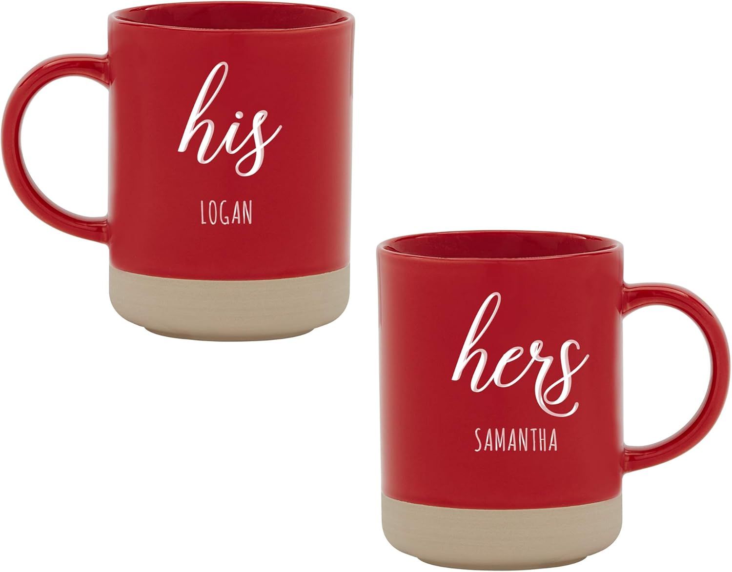 Let's Make Memories Personalized Ceramic Mugs - His & Hers - For Couples - Customized with Names ... | Amazon (US)