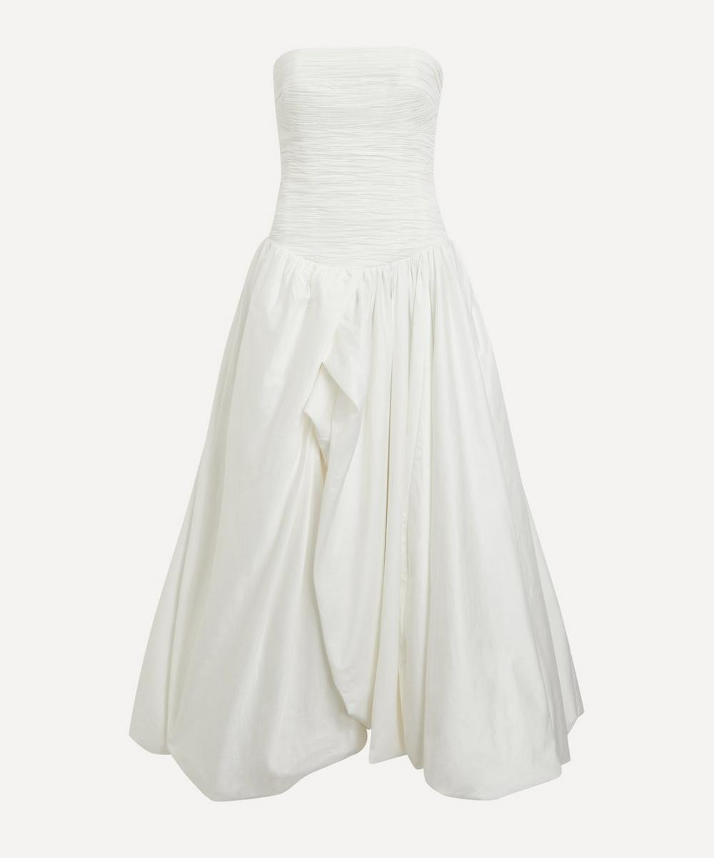 Aje Women's Violette Bubble-Hem Maxi Dress Ivory 6 | Liberty London (US)