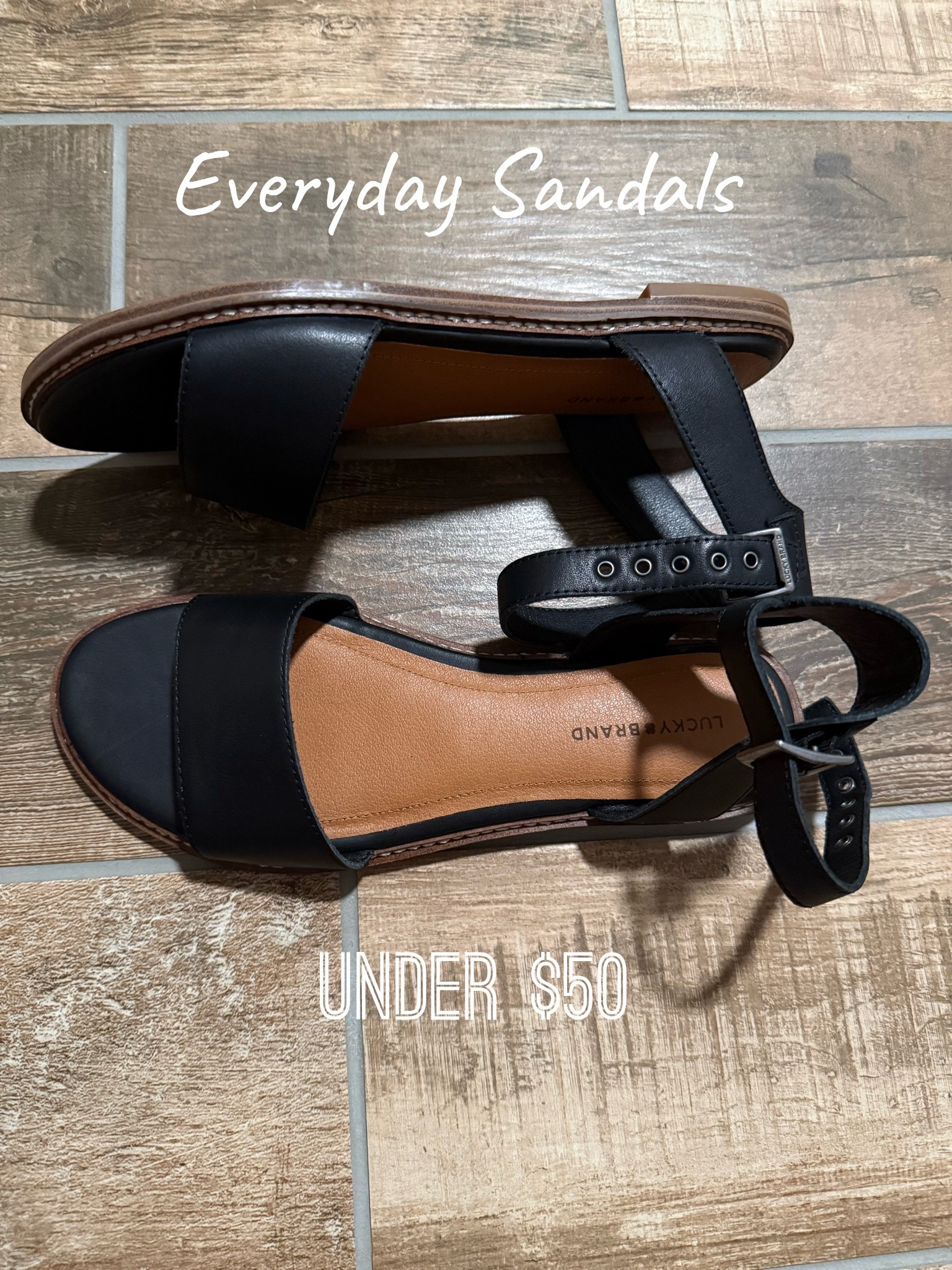 Fit large- go down 1 size from normal 

Lucky brand, Lucky brand sandals, everyday sandals, Amazon, Amazon fashion finds