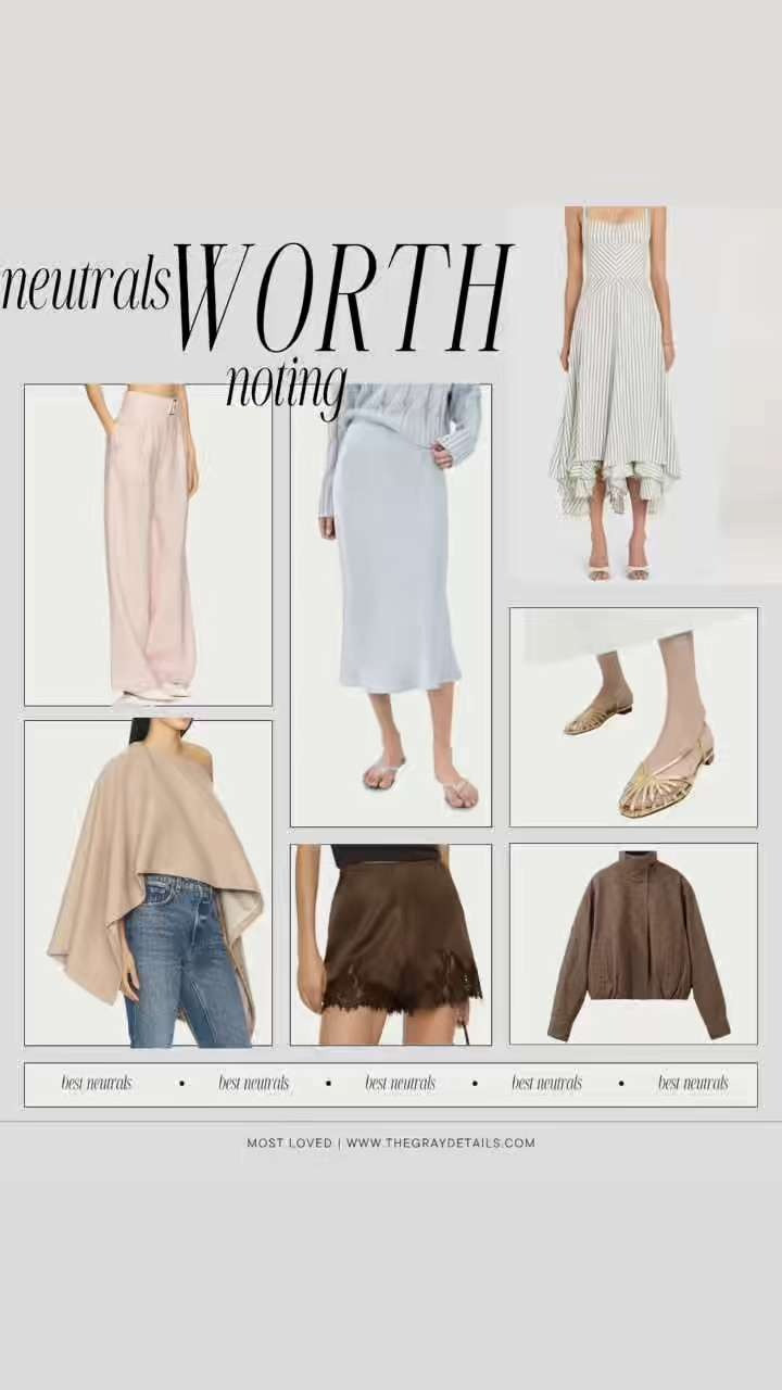 Loving this roundup of chic neutrals worth noting to elevate your look this season. From skirts, dresses, sandals, jackets, and more. 

 #LTKgrwm #LTKootd #LTKWorkwear