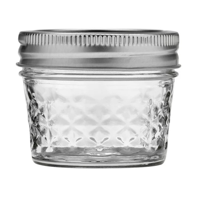 Ball Regular Mouth 4oz Quilted Pint Mason Jars, 12 Count | Walmart (US)