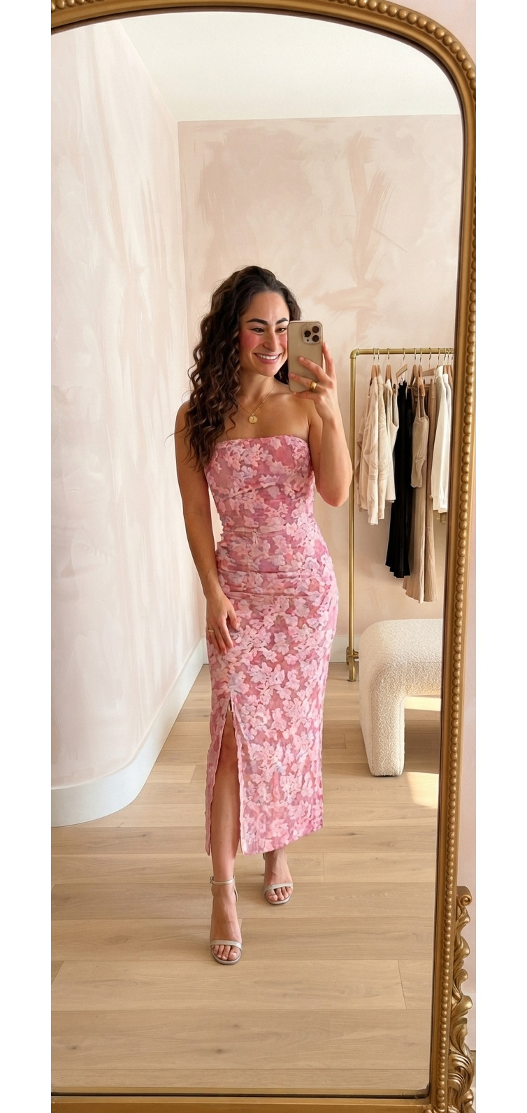 The prettiest pink floral dress for weddings, bridal showers, baby showers, engagement parties, vacations, and summer date nights. 🌸 This strapless midi dress features a flattering bodycon fit, feminine floral print, and side slit that makes it feel both elegant and effortless. Just add neutral heels and gold jewelry for an elevated look.

Pink floral dress, strapless midi dress, floral bodycon dress, pink midi dress, wedding guest dress, bridal shower dress, baby shower dress, engagement party dress, bachelorette outfit, vacation dress, date night dress, summer dress, spring dress, cocktail dress, garden party dress, feminine style, classy outfit, Amazon fashion, Amazon dress, affordable fashion, LTK outfit inspiration, special occasion dress.

#LTK #LTKStyle #LTKFinds #AmazonFashion #AmazonFinds #PinkDress #FloralDress #MidiDress #WeddingGuestDress #BridalShowerDress #BabyShowerDress #DateNightOutfit #SummerStyle #GardenParty #CocktailDress #VacationStyle #FeminineFashion #AffordableFashion #OutfitInspo #SpecialOccasion 

 