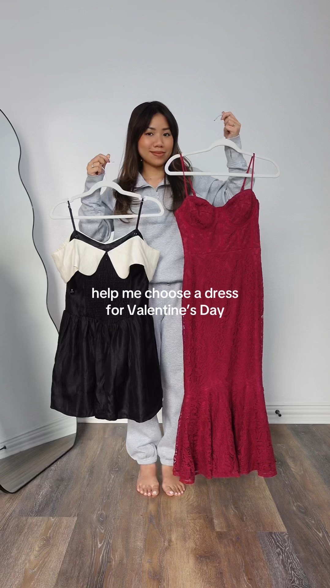 Help me pick a dress from lulus ❤️ wearing size small in both and they fit true to size . Don’t forget the matching earrings 🤗 #partydress #weddingguestdress 

#LTKParties #LTKWedding #LTKFindsUnder100