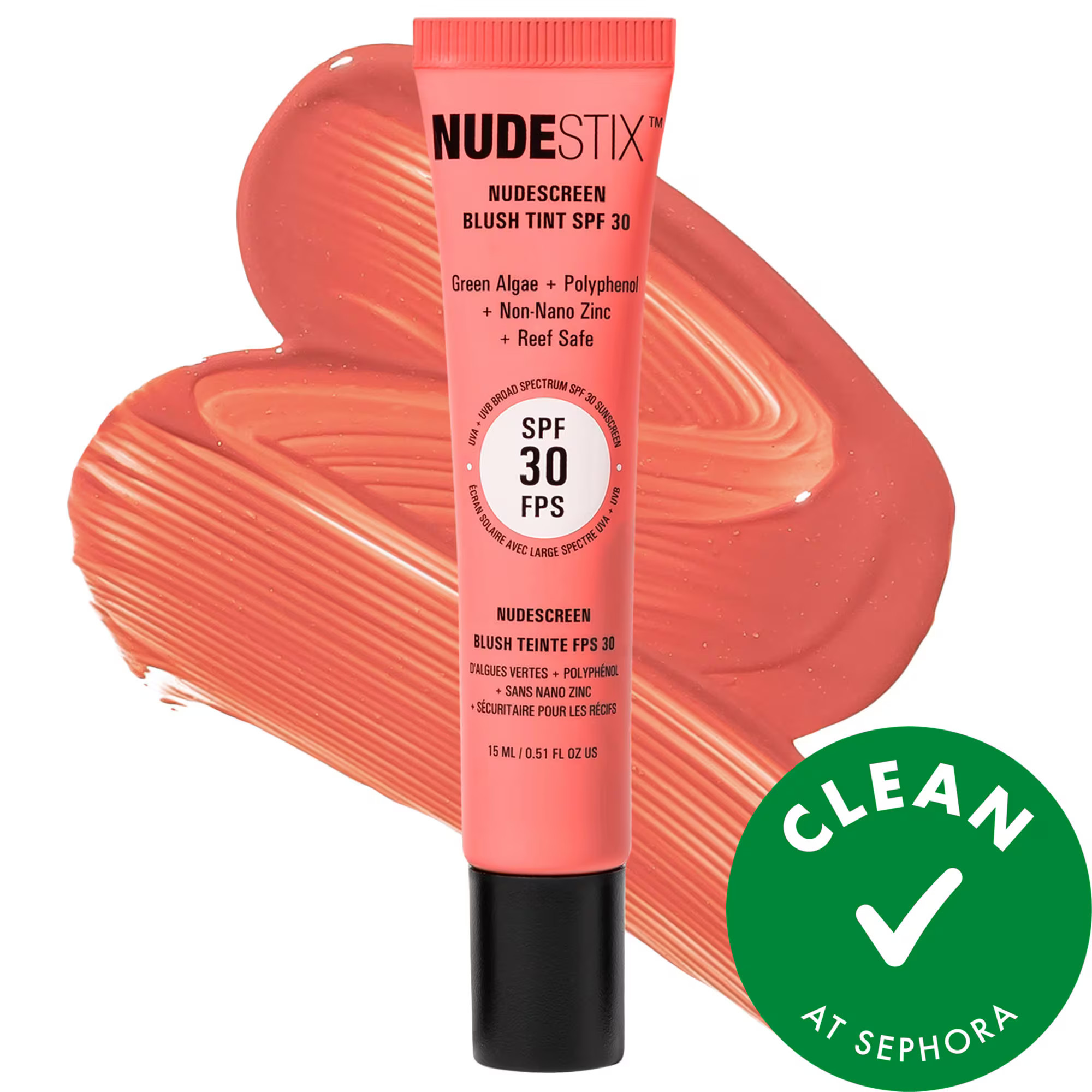 NUDESTIX Nudescreen SPF 30 Blush Tint Peaches N' Sol 0.50 oz | Sephora (CA)