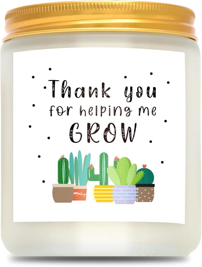 Teacher Gifts for Women - Teacher Appreciation Gift Thank You for Helping Me Grow Valentine Gifts... | Amazon (US)