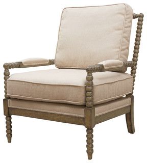 Twisted Arm Occasional Chair - Traditional - Armchairs And Accent Chairs - by Moti | Houzz (App)