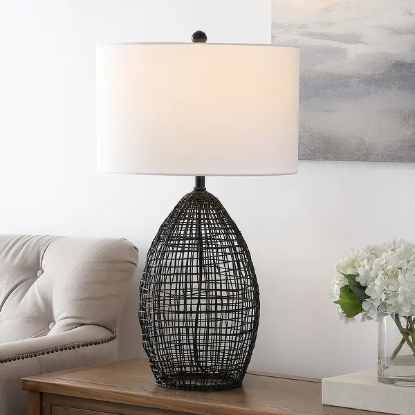 SAFAVIEH Lighting Edren 30" Table Lamp - 18" W x 18" D x 30" H - Bed Bath & Beyond - 36070116 | Bed Bath & Beyond