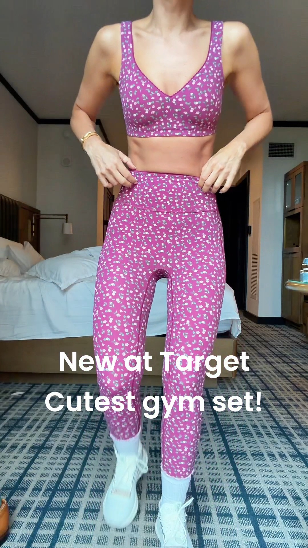 New at Target! The cutest gym set! Wearing XS in both - could size down in leggings! Leggings are 7/8 length! Cloudnova sneakers are TTS. Gym outfit. Gym shoes. Workout outfit. Workout sneakers. Matching gym set.

#LTKgrwm #LTKActive #LTKfitnessgoals