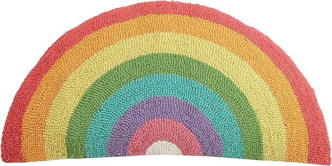 Peking Handicraft 30KSL288C24OB Rainbow Shaped Hook Pillow, 12x24 Throw Pillow | Amazon (US)
