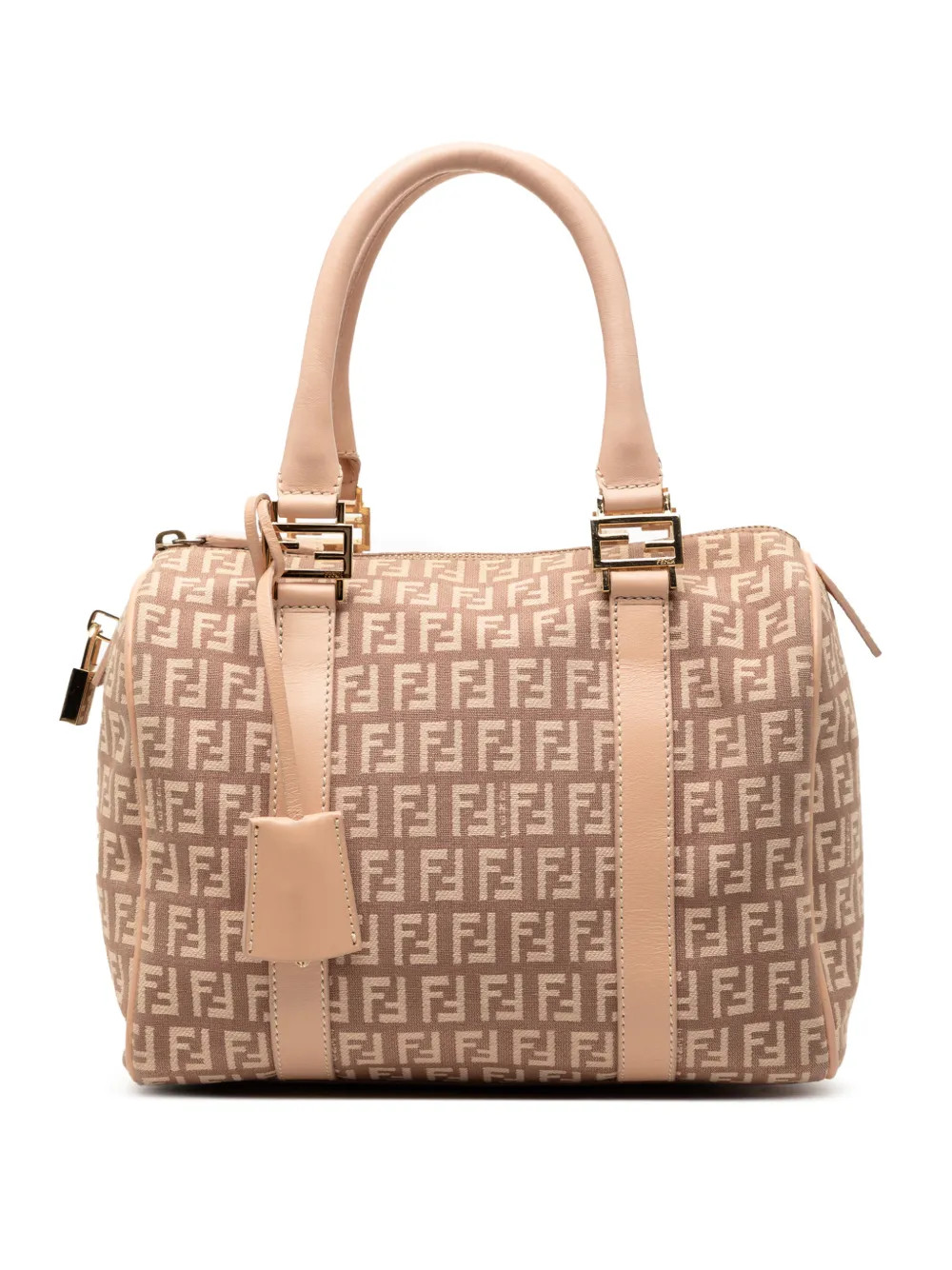 Fendi Pre-Owned 2000-2010 Small Zucchino Canvas Forever Bauletto boston bag - Brown | Farfetch Global