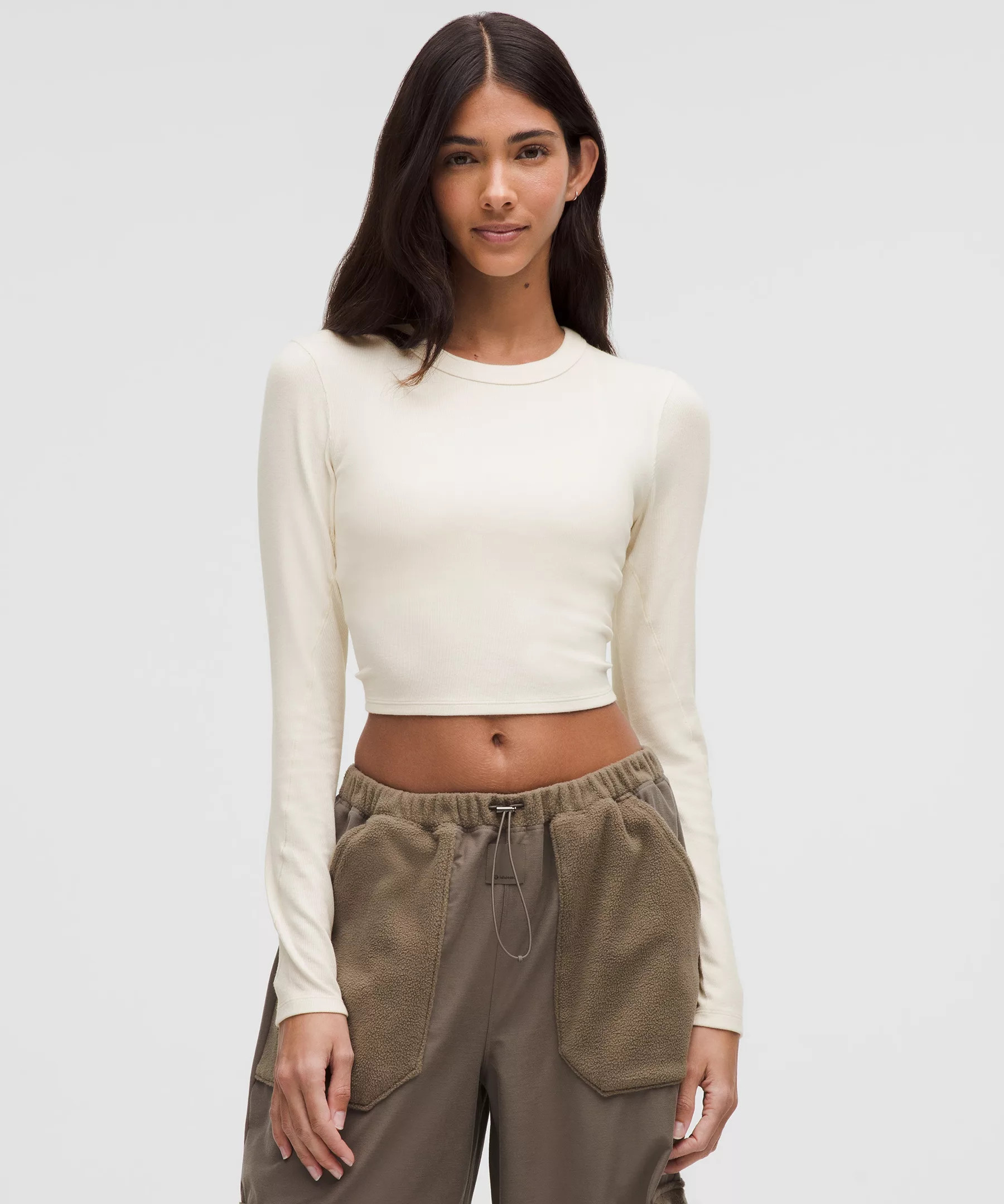 Hold Tight Straight-Hem Cropped Long-Sleeve Shirt | Lululemon (US)