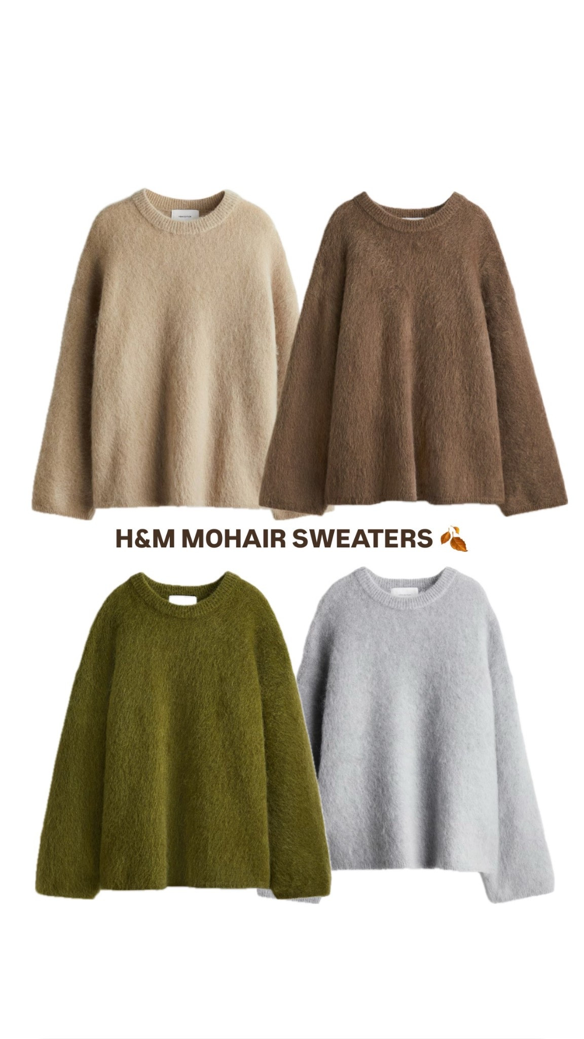 H&M perfect fall oversized sweaters 🍂 restocked new colors! 🍁🧸

#LTKFallSale #LTKStyleTip #LTKSeasonal