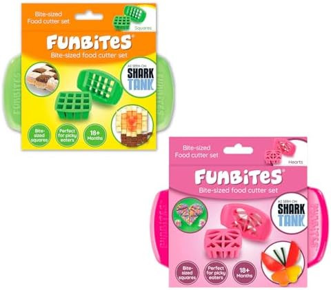 Sandwich Cutter for Kids Lunch, Crustless Bento 2-Pc Set, 2 Pack | Squares & Hearts food cutter f... | Amazon (US)