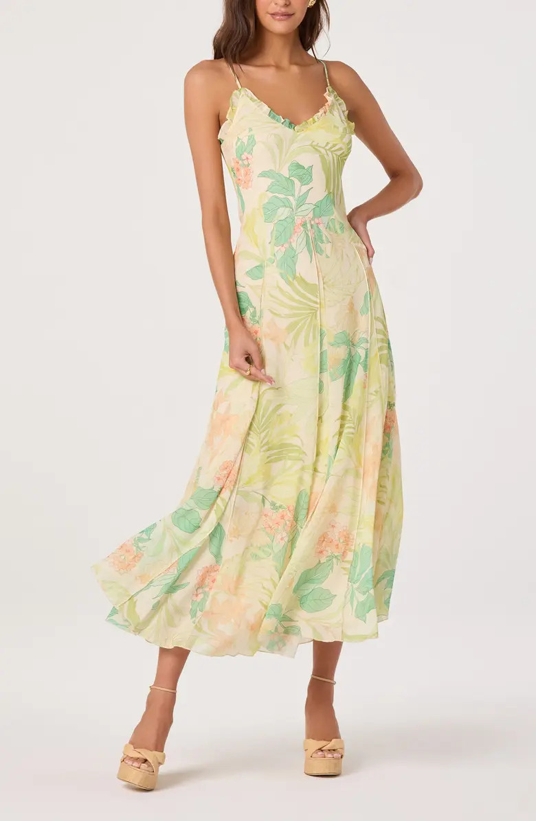 ASTR the Label Hana Floral Print A-Line Dress | Nordstrom | Nordstrom