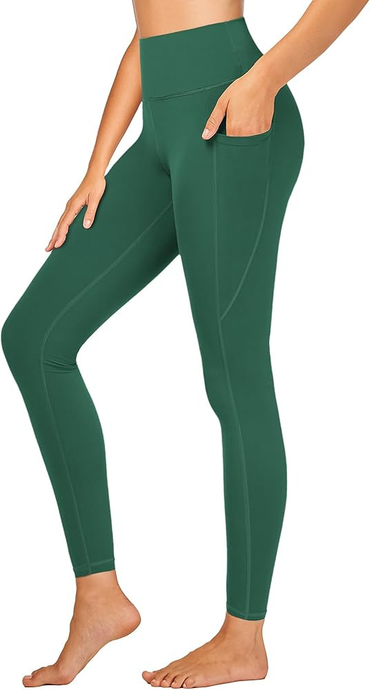 Stelle High Waisted Yoga Leggings with Pockets, Buttery Soft Workout Yoga Pants for Women Tummy C... | Amazon (US)