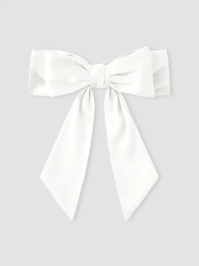 Bowknot Satin Hair Clip | Cider