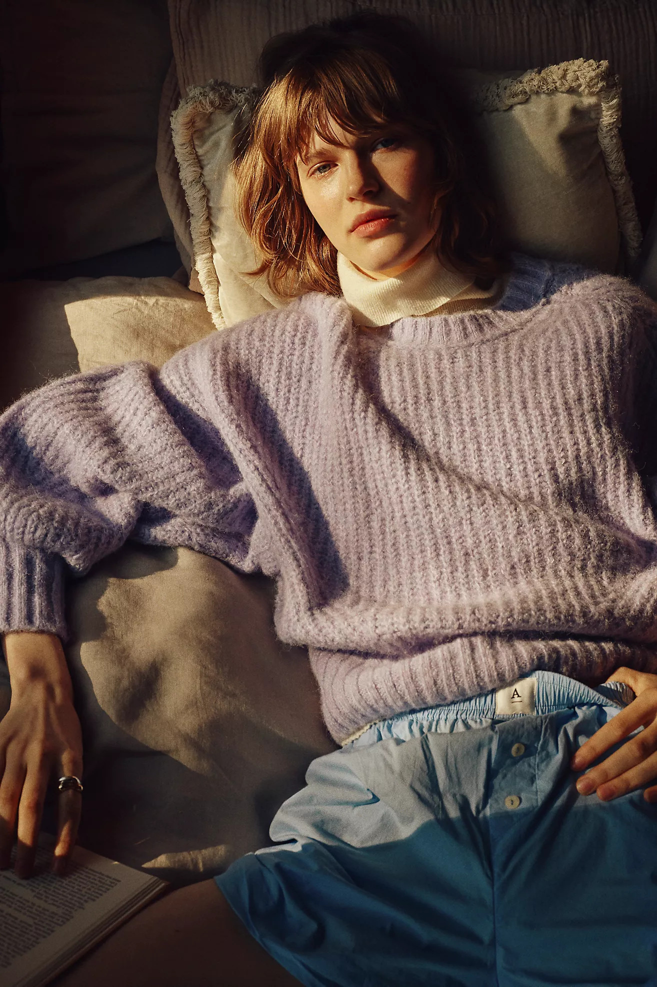 The Blake Slouchy-Sleeve Crew-Neck Sweater by Pilcro | Anthropologie (US)